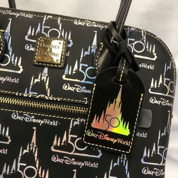 Dooney & Bourke Disney World 50th Anniversary Castle Dome Satchel Purse Bag - Picture 5 of 6
